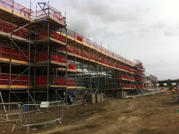 Scaffold currently on the new Asda at Hayle Cornwall. Working for Online Brickwork. @NASCscaffolding Scaffold currently on the new Asda at Hayle Cornwall. Working for Online Brickwork. @NASCscaffolding